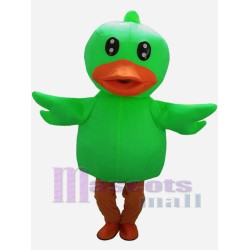 Green Duckling Mascot Costume Animal