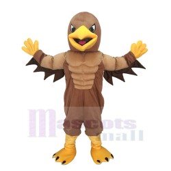 Cute Mighty Golden Eagle Mascot Costume