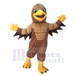Cute Mighty Golden Eagle Mascot Costume
