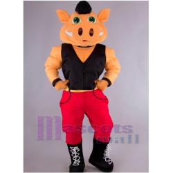 Hog Hunk Mascot Costume