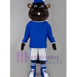 Stone-Cold Mouse in Blue Suit	Mascot Costume