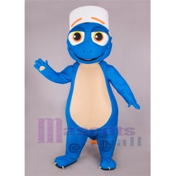 Blue Lizard Concierge Mascot Costume