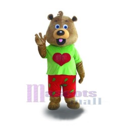 Coffee Bear Mascot Costume
