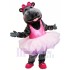 Ballerina Hippo in Pink Skirt  Mascot Costume