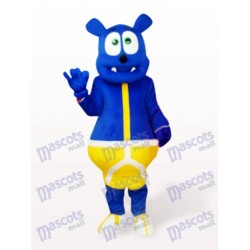 Blue Bear Monster Cartoon Mascot Costume