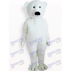 White Bear Mascot Costume Animal Adult 