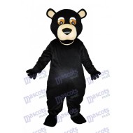 Ours noir à bouche ronde Mascotte Costume
