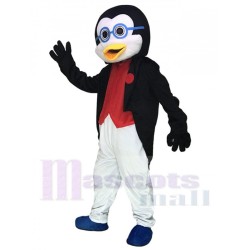 Doctor Penguin in Tuxedo Mascot Costume Animal