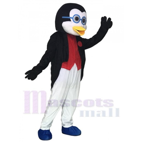 Doctor Penguin in Tuxedo Mascot Costume Animal