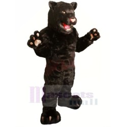 Starker schwarzer Panther Maskottchenkostüm