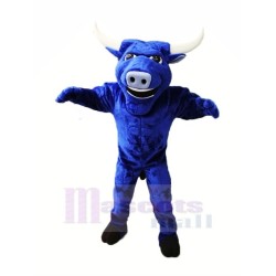 Strong Blue Mascot Costume Animal