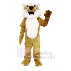 Brown Bobcat Mascot Costume