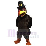Cute Thanksgiving Turkey  with Hat Mascot Costume