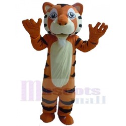 Tigre à barbe blanche amical Mascotte Costume Animal