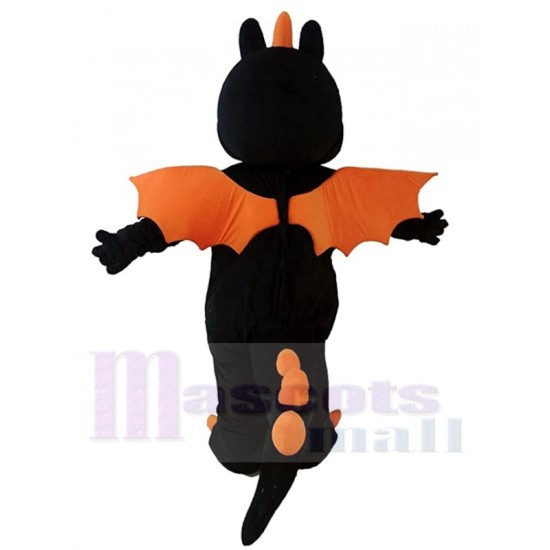 Dinosaure noir Mascotte Costume Animal