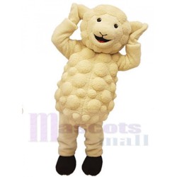 Cute Furry Sheep Mascot Costume Animal