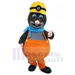 Gray Mole Foreman Mascot Costume Animal