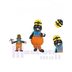 Gray Mole Foreman Mascot Costume Animal
