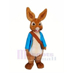 Peter Rabbit en vêtements bleus Mascotte Costume