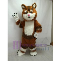 Mignon nouveau chat brun Mascotte Costume