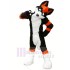 Black-and-Orange Hissing Dog Sweater Mascot Costume