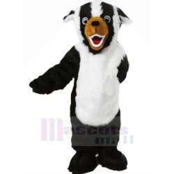 White-and-Black Badger Mascot Costumes Cartoon