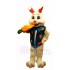 Conejo de Pascua con Zanahoria Disfraz de mascota