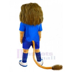 Happy Sport Lion Mascot Costume Animal Adult