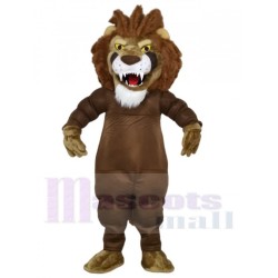 Powerful Muscular Lion Mascot Costume Animal