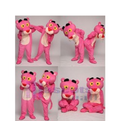 Spoofing Pink Panther Mascot Costume