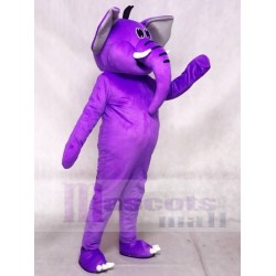 Éléphant violet Mascotte Costume Animal