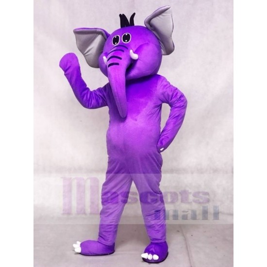 Éléphant violet Mascotte Costume Animal