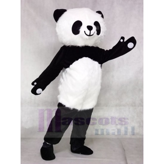 panda peludo Disfraz de mascota