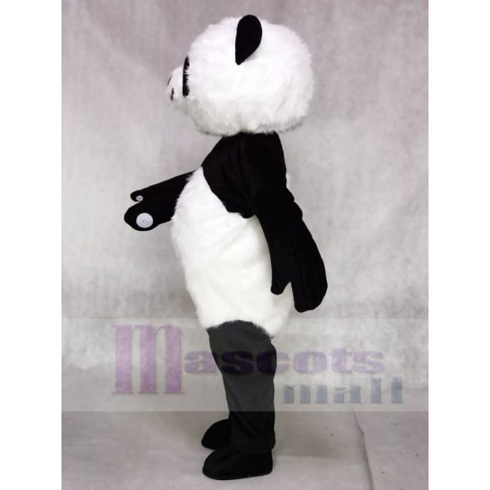 panda peludo Disfraz de mascota