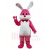 Conejo rosa conejito de pascua con lazo Disfraz de mascota