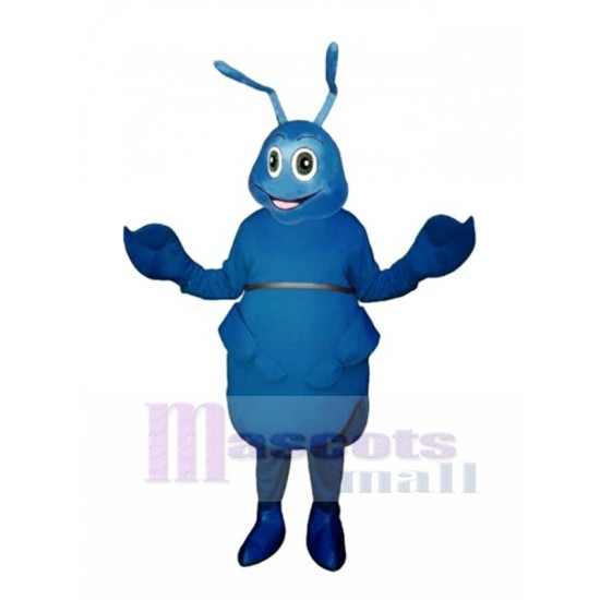 Blauer Käfer Maskottchenkostüm Insekt