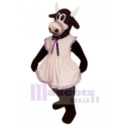 Ms.Buttercup Cattle with Apron Mascot Costume