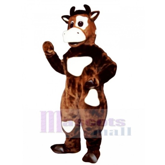 Vache brune Mascotte Costume