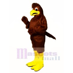 Brun à crête faucon Costume de mascotte Animal