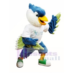 Pájaro real de cabeza azul Disfraz de mascota
