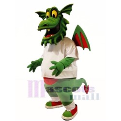 Dragón verde oscuro Disfraz de mascota