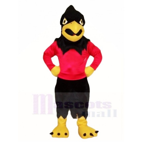 Black Falcon Eagle Mascot Costume Bird Animal