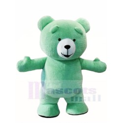 Mint Green Teddy Bear Mascot Costume