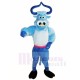 Lindo buey toro musculoso azul Disfraz de mascota Animal