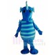 Cute Blue Hippocampus Seahorse Mascot Costume