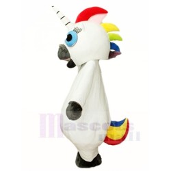 Unicornio Blanco Disfraz de mascota