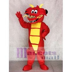 Dragon rouge légendaire Mascotte Costume
