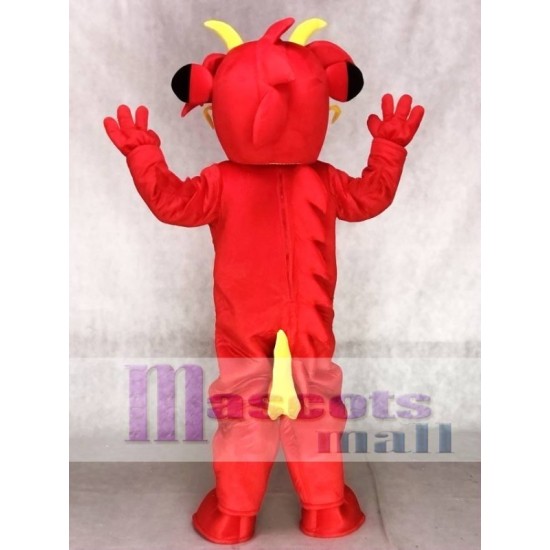 Dragón rojo legendario Disfraz de mascota