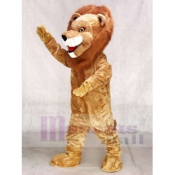 Lion mâle réaliste Mascotte Costume Animal