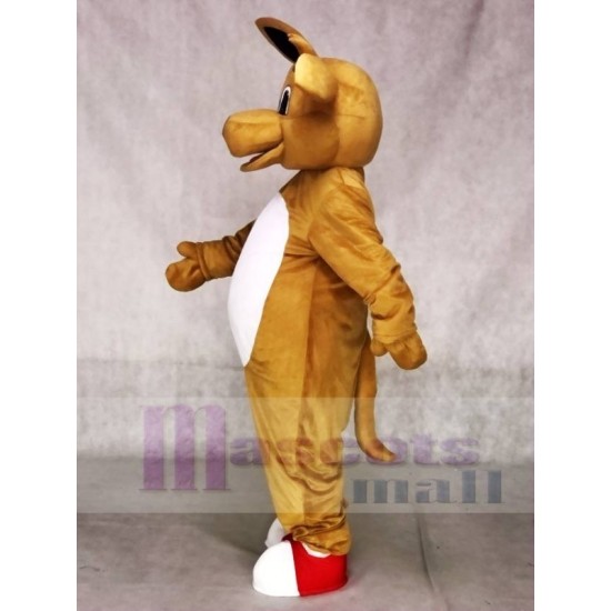 Kangourou brun Costume de mascotte Animal Tête seulement